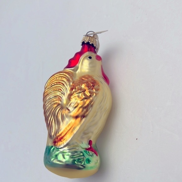 The discovery channel store hand blown rooster ornament made in Germany - Picture 7 of 7